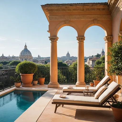 Elegant hotels in Rome Italy with pools for a refined city escape